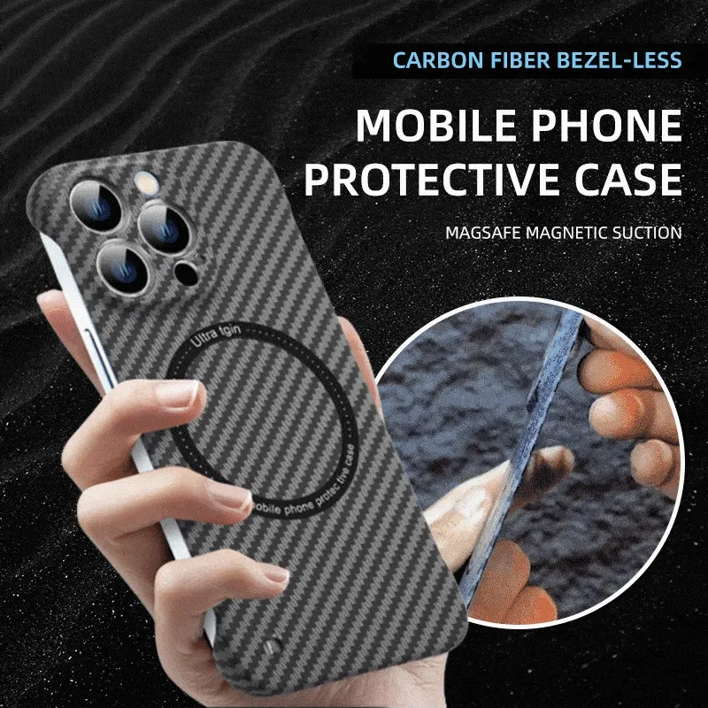 🔥Hot Sale📱 iPhone Carbon Fiber Magnetic Case for iPhone15/14/13/12/11