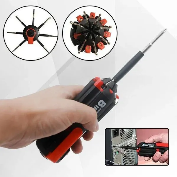 8 Screwdrivers In 1 Tool With Worklight And Flashlight 🔥
